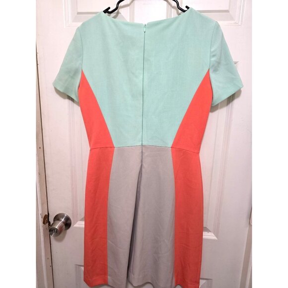 Tahari Arthur S. Levine Women's Colorblock Short Sleeve Professional Dress Size - Picture 2 of 8
